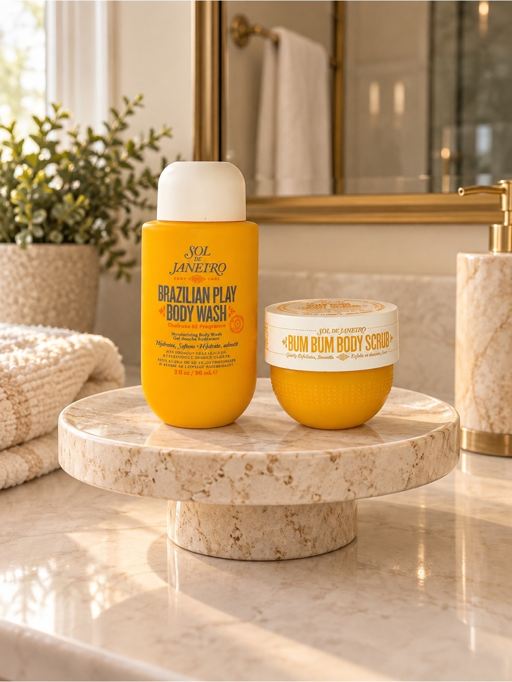 Sol de Janeiro Cheirosa 62 Body Wash & Bum Bum Body Scrub Travel Set